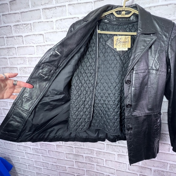 |•BERMAN'S•| Cool Vintage Leather Jacket - Picture 5 of 10